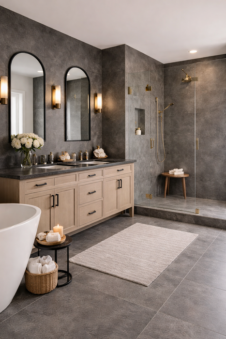GARBI GREY 60X60 PORCELAIN SPANISH WALL & FLOOR BATHROOM TILES