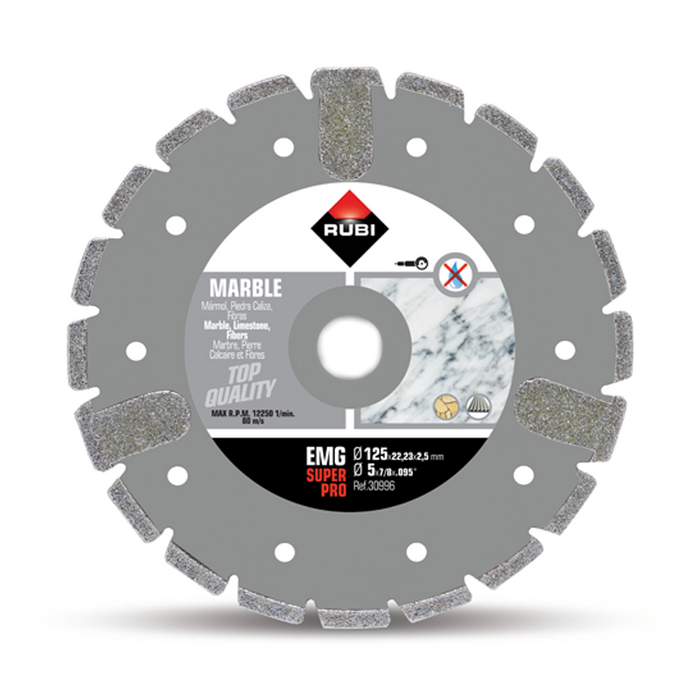 Rubi EMG Electroplated Marble Diamond Blade 125mm - 30996