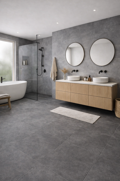 ELEMENTS GREY 33X90 PORCELAIN SPANISH WALL & FLOOR TILES