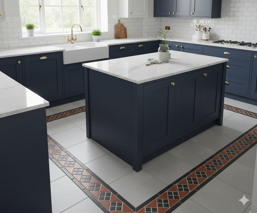 CLIFTON CORNER BLACK AND RED 28.1X15 CM