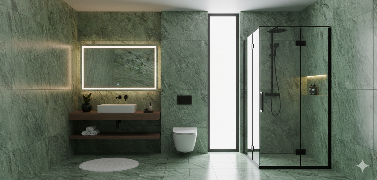 MILOS GREEN 60X120 PORCELAIN SPANISH WALL & FLOOR BATHROOM TILES