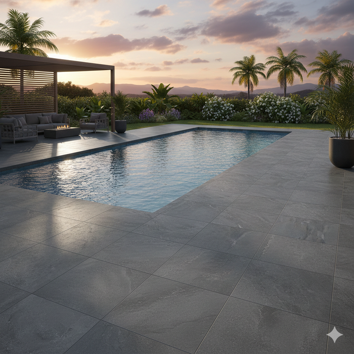 HALLEY ARGENT 90X90 SPANISH PORCELAIN TILES INDOOR&OUTDOOR SUITABLE FOR BATHROOM AND KITCHEN