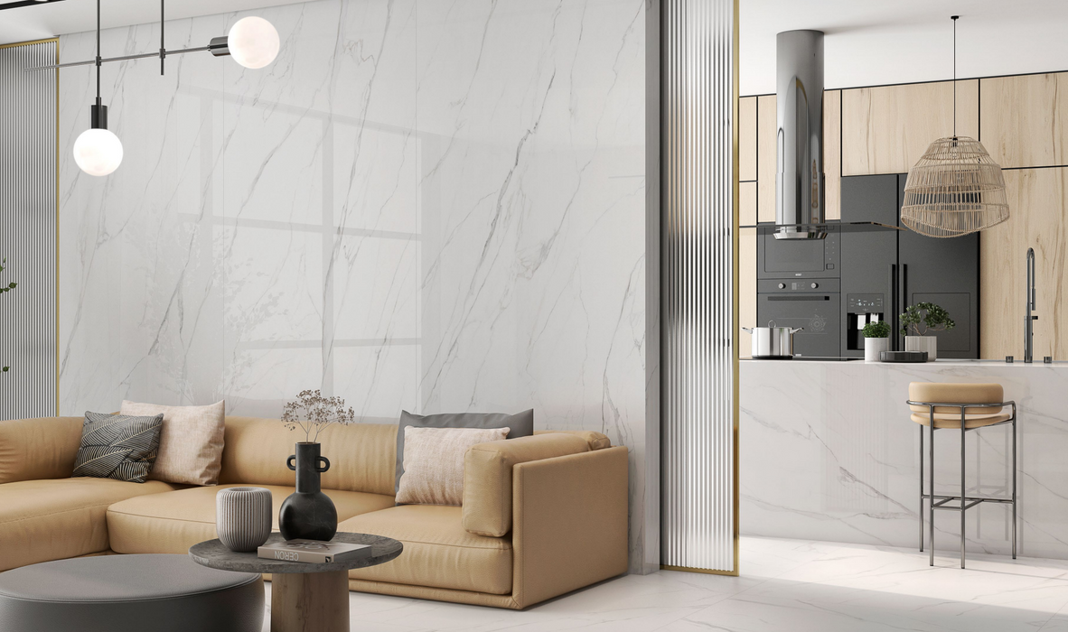 NAPLES WHITE 60X120 PORCELAIN SPANISH WALL & FLOOR BATHROOM TILES