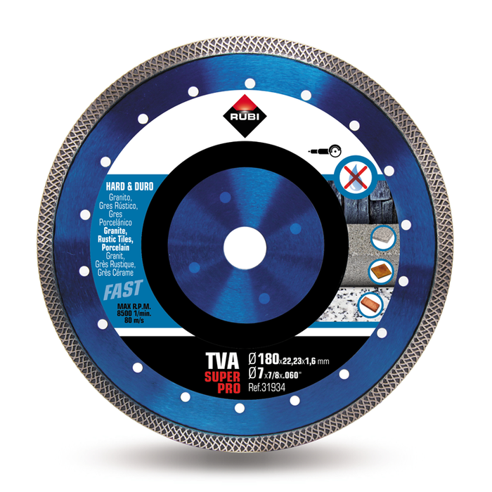 Rubi TVA SUPERPRO Turbo Viper DRY CUT Diamond Blade