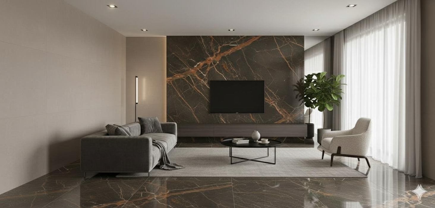 VANITY BROWN 60X120 PORCELAIN SPANISH WALL & FLOOR BATHROOM TILES