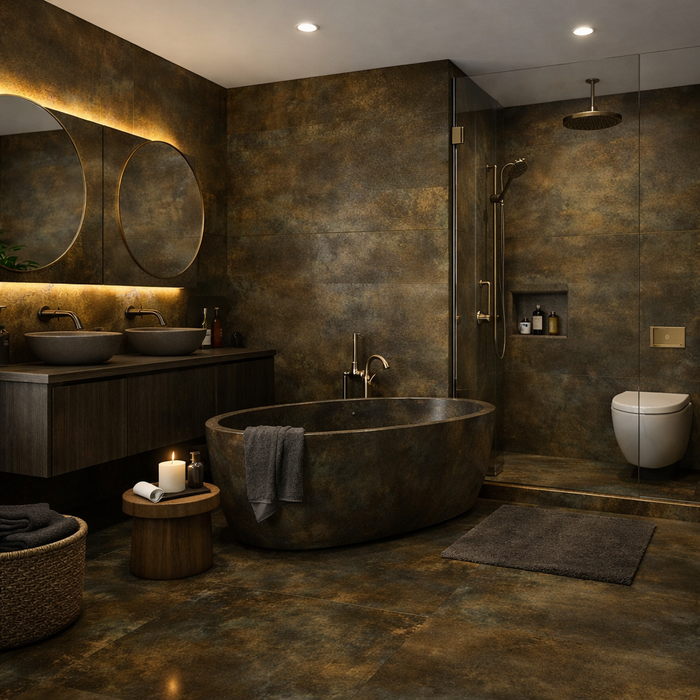 METAL GOLD 59X120 SPANISH PORCELAIN WALL & FLOOR TILES