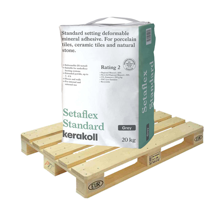 Kerakoll Setaflex Standard Set S1 Adhesive Grey 20kg Full Pallet