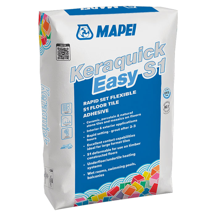 Mapei Keraquick Grey Rapid Setting Flexible S1 Adhesive 20Kg