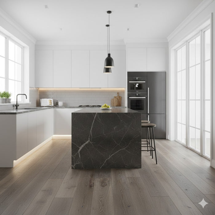 SMOKED SAWN MARK OILED GREY 15/4X220X2200