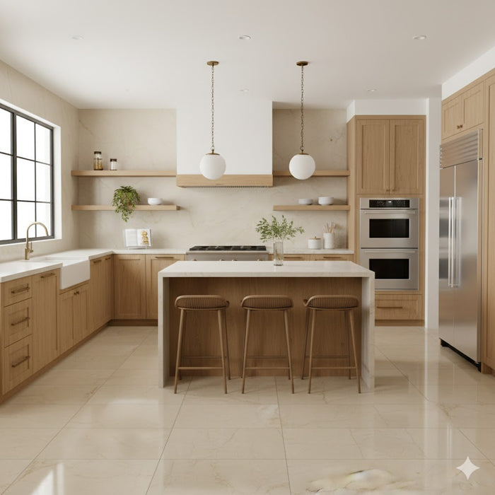 LADER BEIGE 75X75 PORCELAIN SPANISH WALL & FLOOR KITCHEN BATHROOM TILES