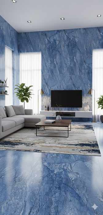 MILOS BLUE 60X120 PORCELAIN SPANISH WALL & FLOOR BATHROOM TILES