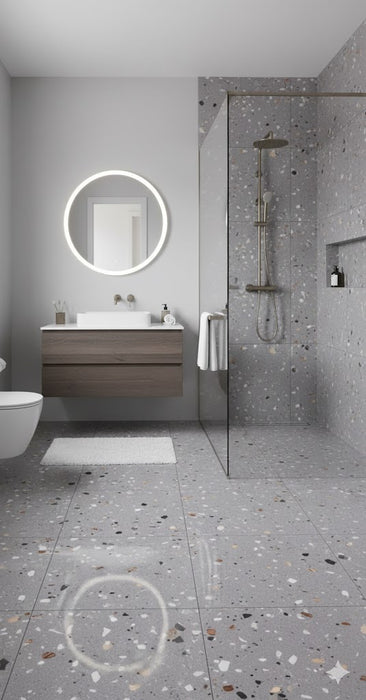 OBI GREY GLOSSY 59X120 CM SPANISH PORCELAIN WALL&FLOOR BATHROOM AND KITCHEN TILES