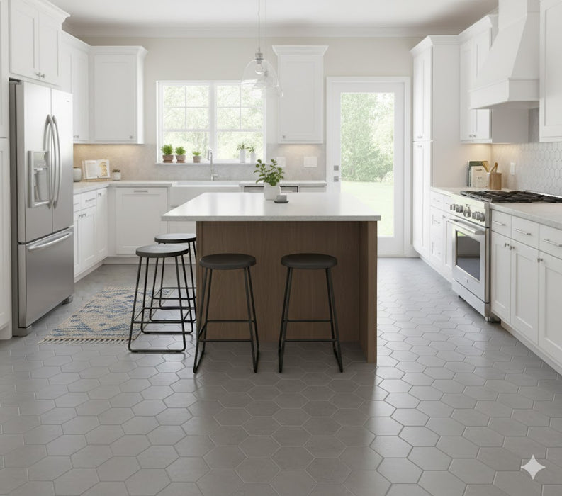 IRON GREY HEXAGONAL 100X115 MM