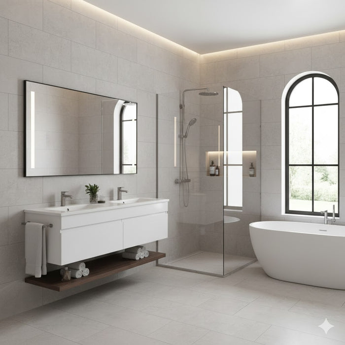 OMEGA GREY 58.5X58.5 PORCELAIN SPANISH WALL & FLOOR KITCHEN BATHROOM TILES