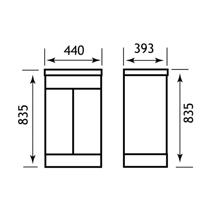 Oslo 44cm door base unit