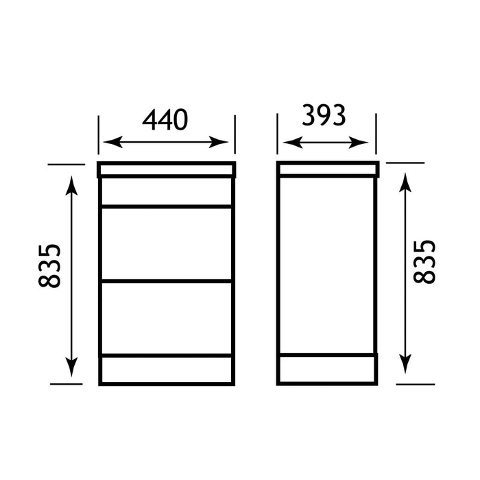 Oslo 44cm drawer base unit