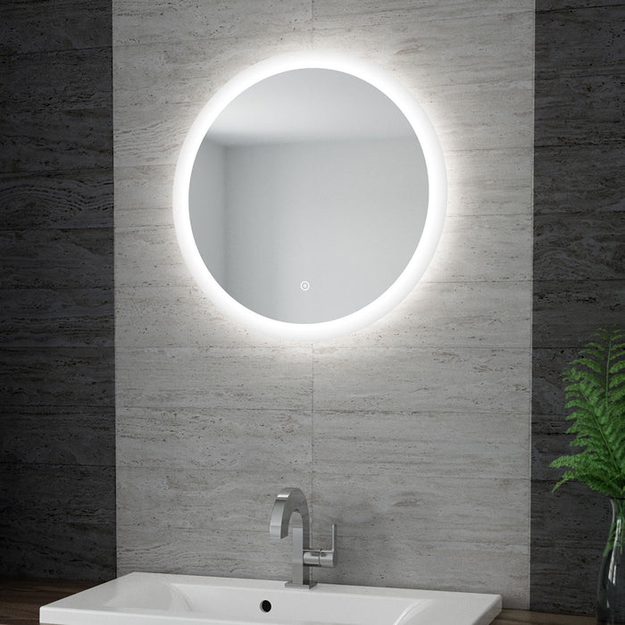 Ellera 580 x 40 Circular LED Mirror White LED