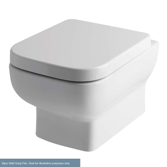 Bijou Wall Hung Pan White