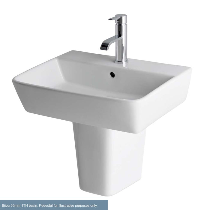 Bijou/Collindale 550mm 1TH basin White