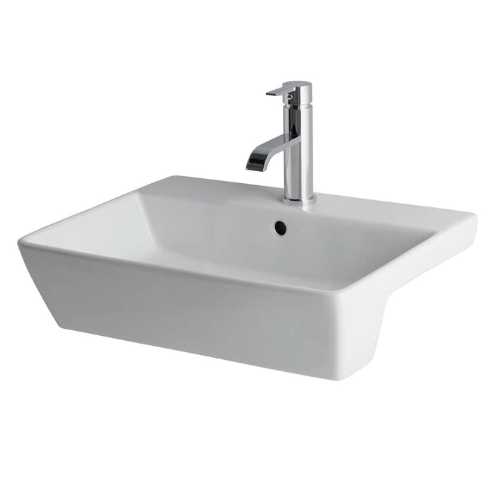 Bijou/Collindale Semi recessed basin White