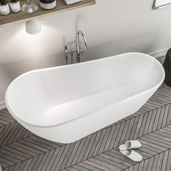 Wickham 1700 Slipper White Freestanding bath inc waste