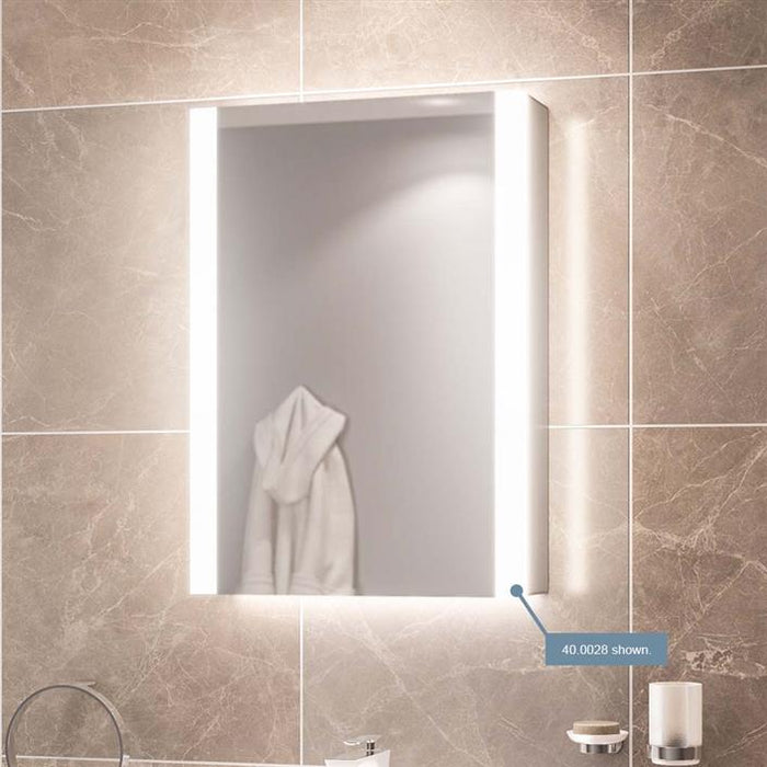 Caldini 350 x 450 x 130 LED 1 Door Mirror Cabinet White