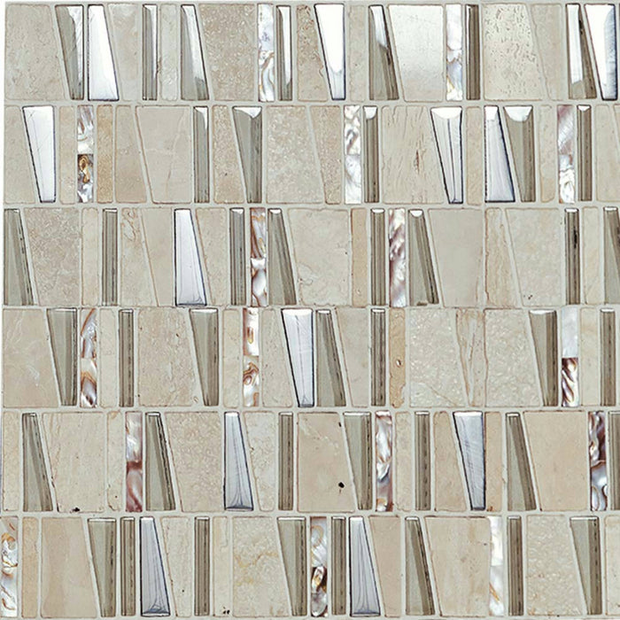 Asi Beige 30x31.5 Decorative Wall Mosaic Tiles Made In Spain