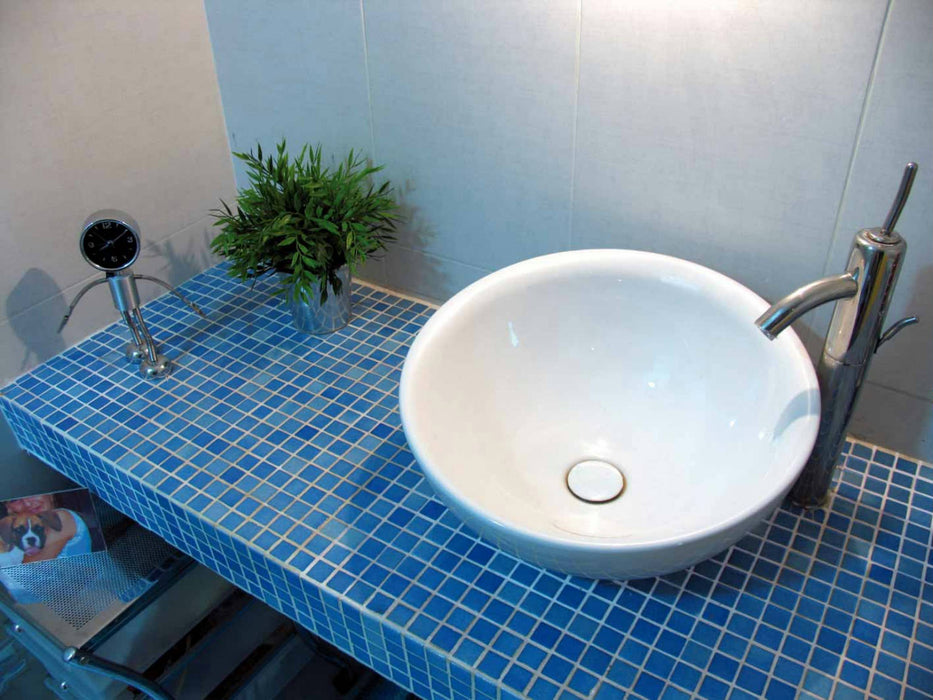 MOSAIC Br-2001-A Azul Piscina Size 31.6x31.6 Swimming Pool Bathroom Kitchen Wall Floor Tiles