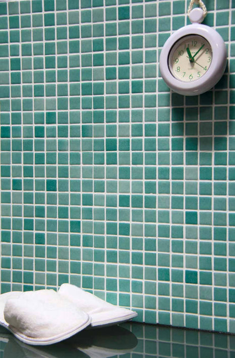 MOSAIC Br-3001 Verde Acqua Size 31.6x31.6 Swimming Pool Bathroom Kitchen Wall Floor Tiles