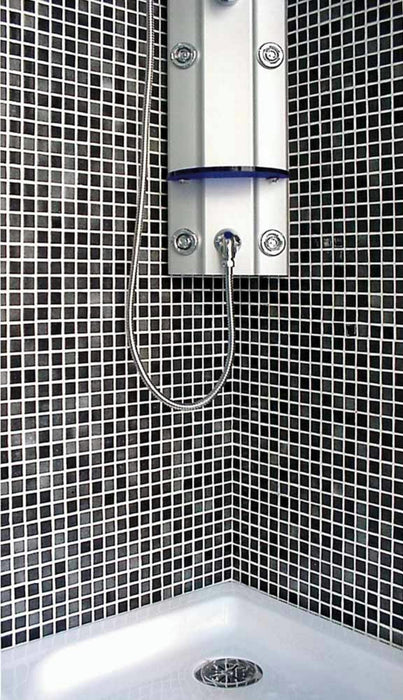 MOSAIC Br-9001-A Negro Size 31.6x31.6 Swimming Pool Bathroom Kitchen Wall Floor Tiles