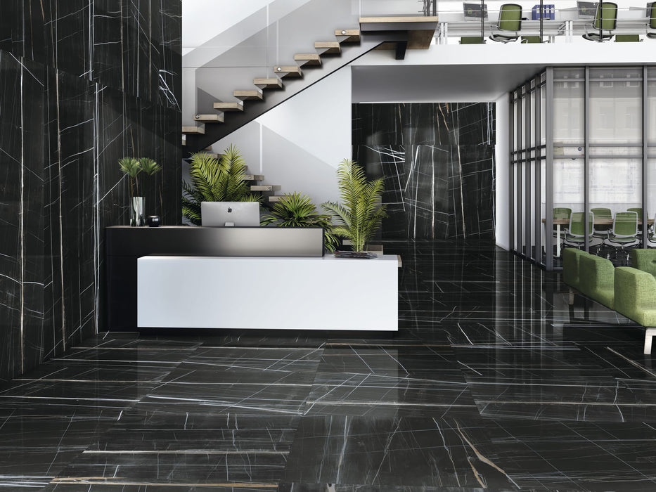 TITANIUM BLACK 60X120 SPANISH PORCELAIN BATHROOM & KITCHEN FLOOR AND WALL TILES