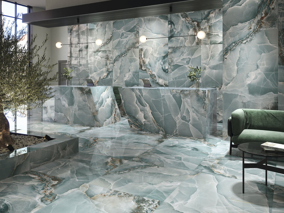 ONYX TURQUOISE 60X120 SPANISH PORCELAIN BATHROOM & KITCHEN FLOOR AND WALL TILES