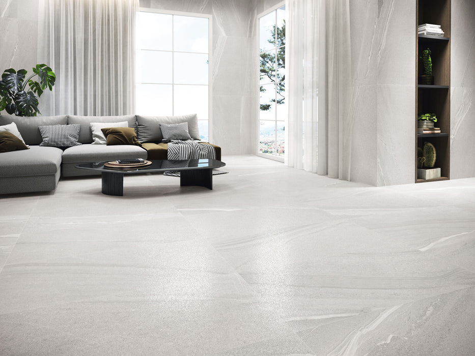 CUTSTONE WHITE LAPPATO 60x120 PORCELAIN SPANISH WALL & FLOOR BATHROOM TILES