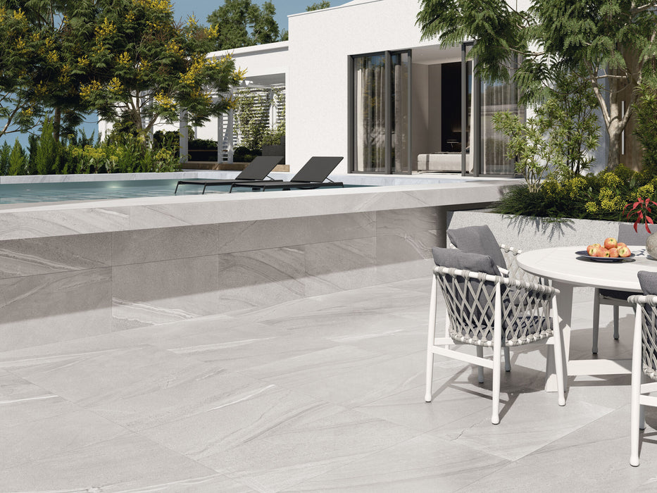 CUTSTONE WHITE 60x120 PORCELAIN SPANISH WALL & FLOOR BATHROOM TILES