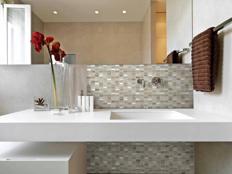 City Beige 30x30 Decorative Wall Mosaic Tiles