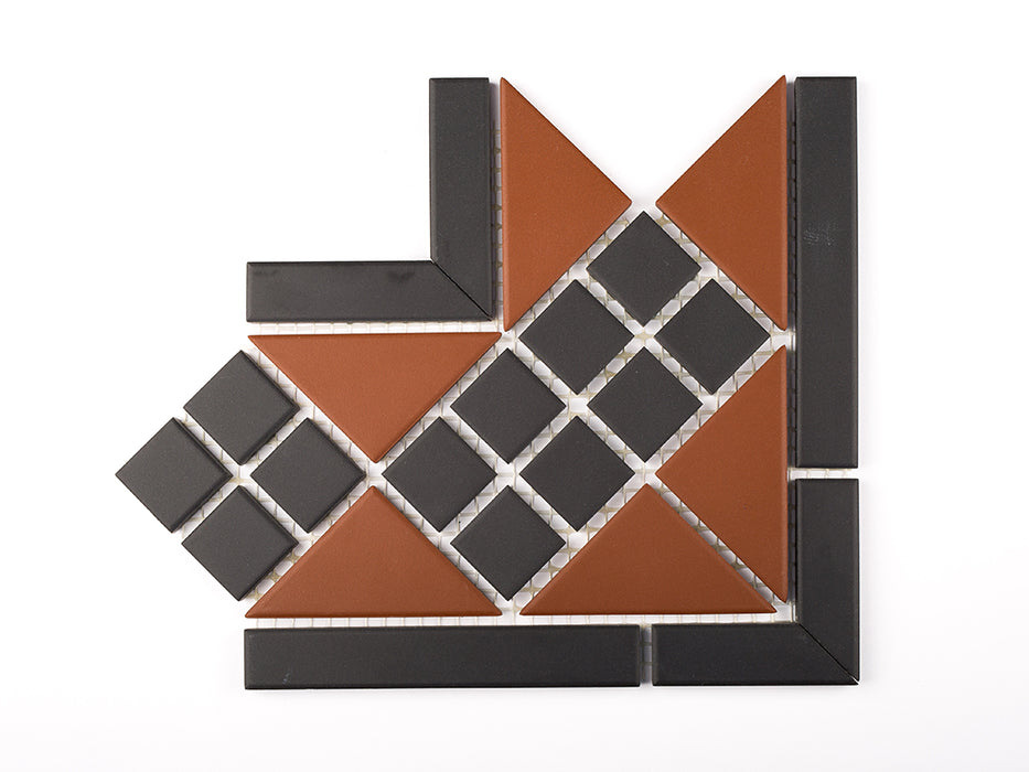 CLIFTON CORNER BLACK AND RED 28.1X15 CM
