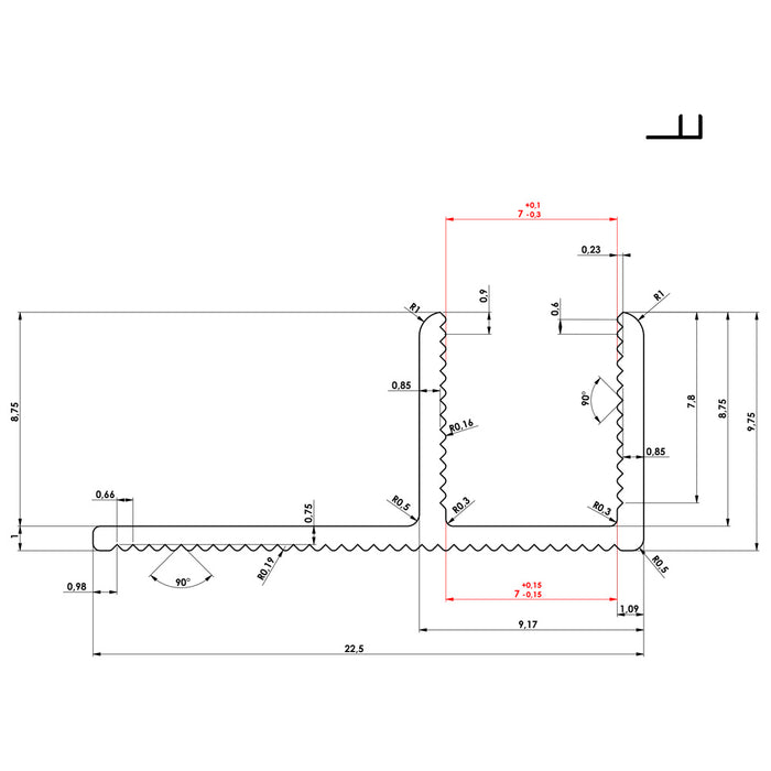 900MM DOORWAY STRIP SILVER