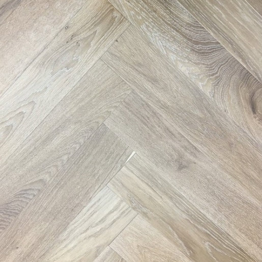 Elka Herringbone Light Smoked Oak UV Oiled 14mm Engineered Flooring