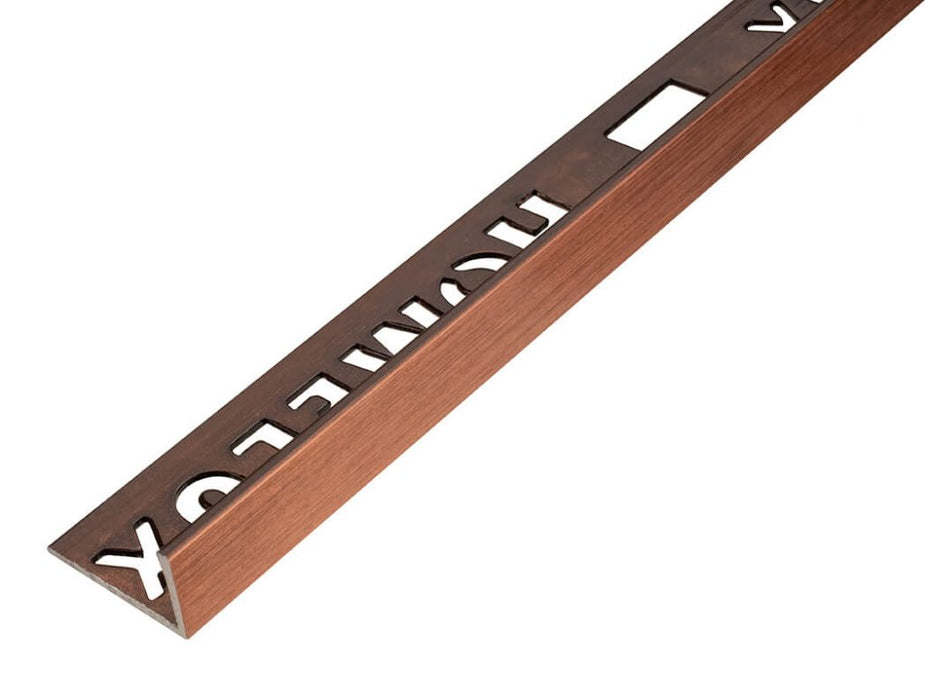 Homelux Copper Metal Straight Edge Tile Trim 12.5mm 2.5M HPJT125COP25