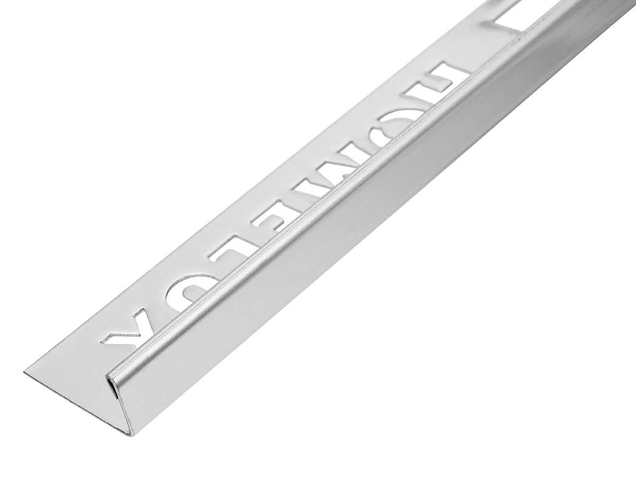 10MM 2.5 Polished Silver Metal Straight Edge Tile Trim HPJT10 POL 25