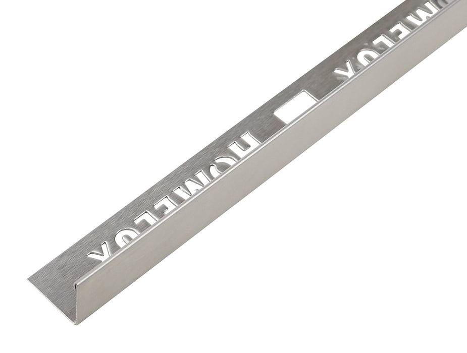 22mm Stainless Steel Straight Edge Tile Trim 2.5m