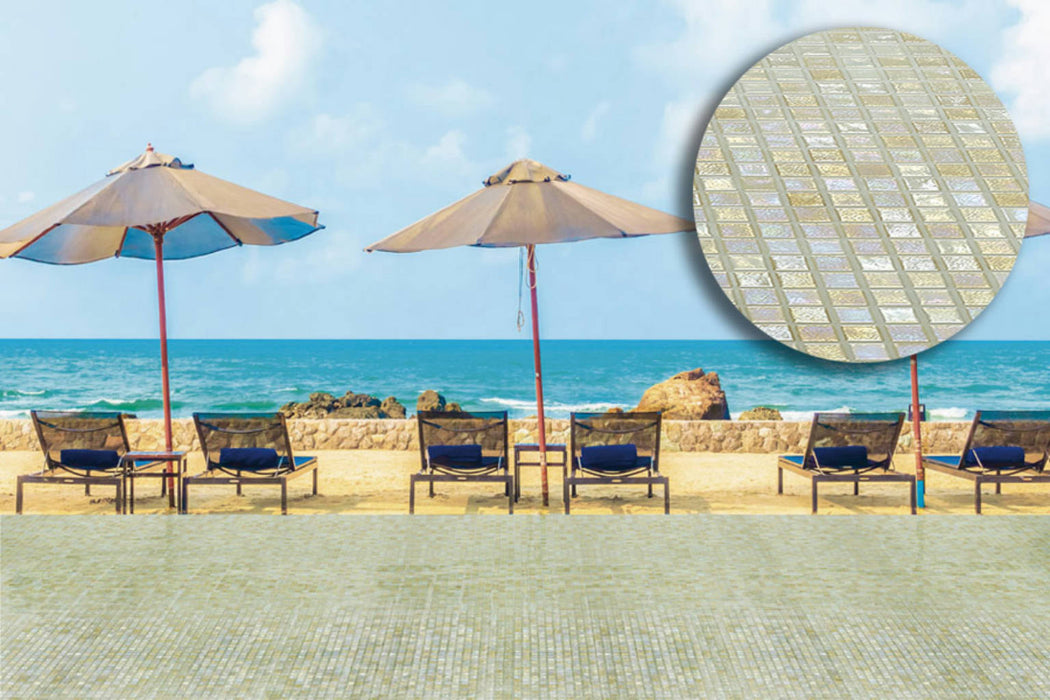 MOSAIC Iridis 51 - Size 31.6x31.6 Swimming Pool Bathroom Kitchen Wall Floor Tiles