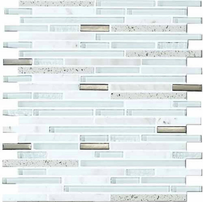 Lluvia Blanca 30x30 Wall Decorative Mosaic Tiles