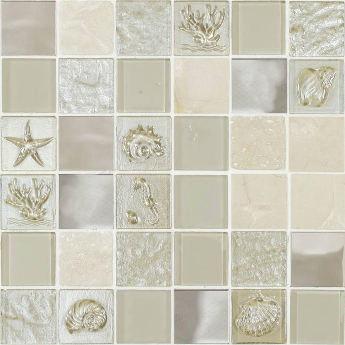 Marina Beige 30x30 Wall Decorative Mosaic Tiles