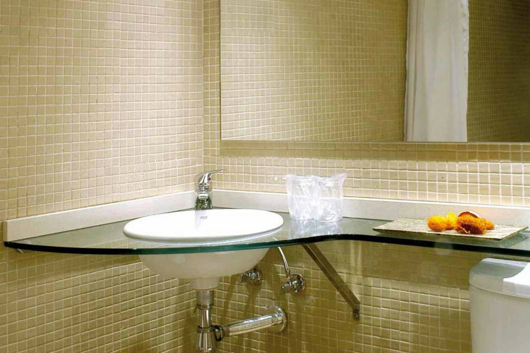 MOSAIC Mc-502-A Beige - Size 31.6x31.6 Swimming Pool Bathroom Kitchen Wall Floor Tiles