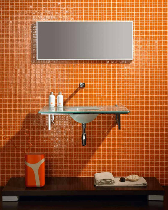 MOSAIC Mc-702 Naranja - Size 31.6x31.6 Swimming Pool Bathroom Kitchen Wall Floor Tiles