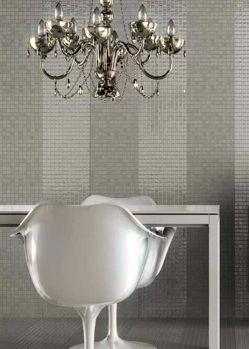 MOSAIC Metalico Inox - Size 31.6x31.6 Swimming Pool Bathroom Kitchen Wall Floor Tiles