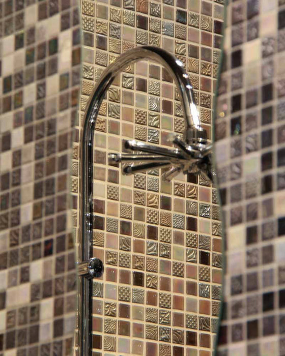 MOSAIC Oriental Coffee - Size 31.6x31.6 Swimming Pool Bathroom Kitchen Wall Floor Tiles