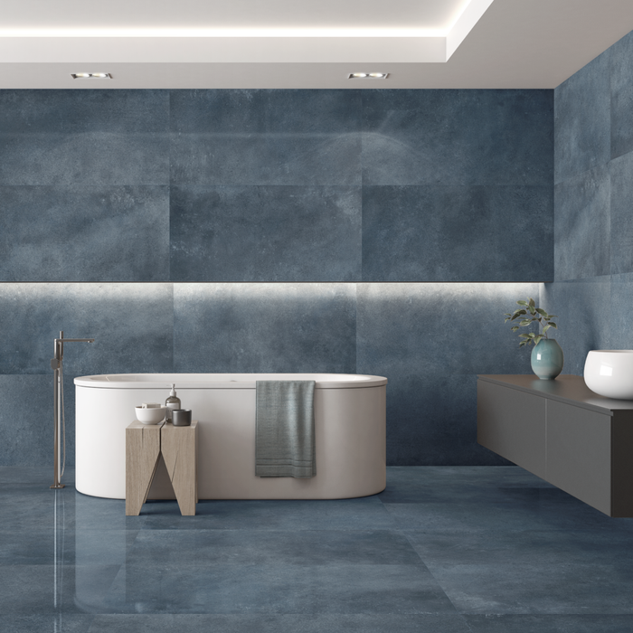 DAKAR BLUE 60X120 PORCELAIN SPANISH WALL & FLOOR BATHROOM TILES