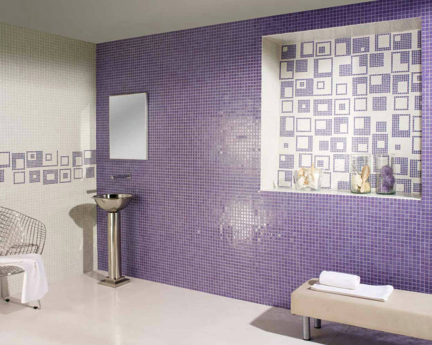 MOSAIC Mc-602 Violeta Size 31.6x31.6 Swimming Pool Bathroom Kitchen Wall Floor Tiles